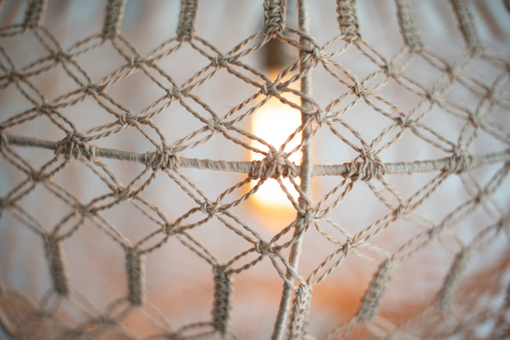 Macrame lamp
