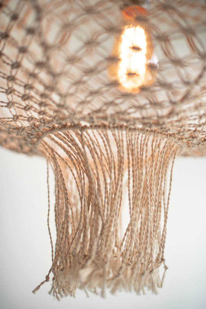 Macrame lamp