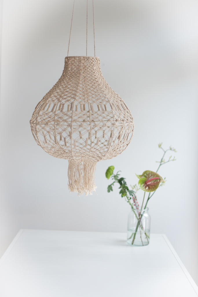 Macrame lamp