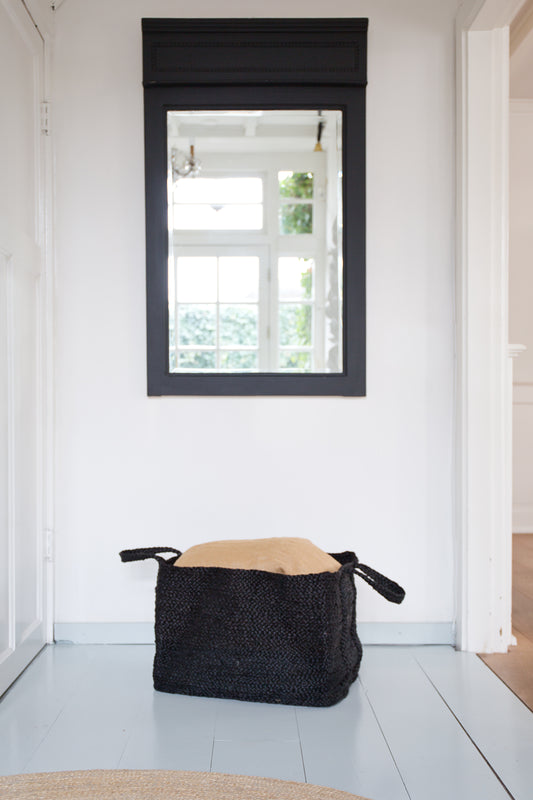 Jute mand Zwart