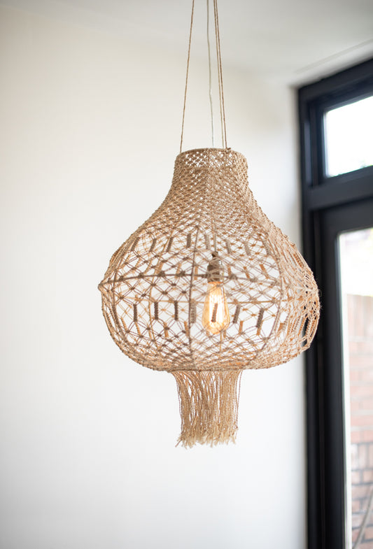 Macrame lamp